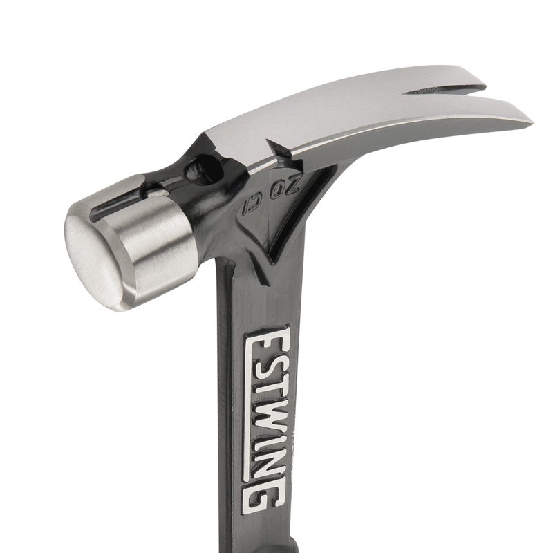 ESTWING Ultra Series Hammer - 15 oz Short Handle Rip Claw Framing Hammer with Smooth Face & Shock Reduction Grip - EB-15SR - Image 3